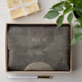 ゴシックヴィンテージアンティークセピア質感スカルタロット 薄葉紙 (ギフト)