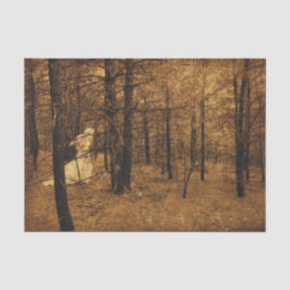 ゴシックヴィンテージエンジェルブラウンフォレストツリーズ 薄葉紙