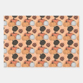 ゴシックヴィンテージカボチャ31 10月ハロウィーン ラッピングペーパーシート (正面2)