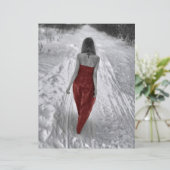 ゴシックヴィンテージガールレッドドレスデカップアート (スタンド正面)