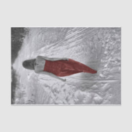 ゴシックヴィンテージガールレッドドレスデカップアート 薄葉紙