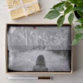 ゴシックヴィンテージガールレッドドレスデカップアート 薄葉紙 (ギフト)