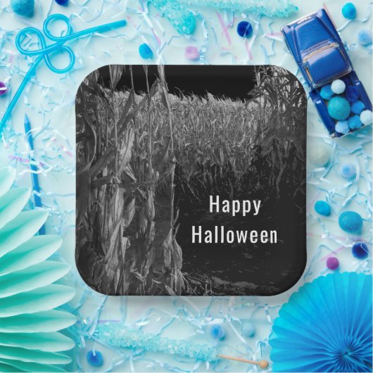 ゴシックヴィンテージコーンメイズハローウィンパーティ ペーパープレート (パーティー)