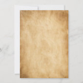 ゴシックヴィンテージスプキースカルハロウィーン招待 招待状 (裏面)