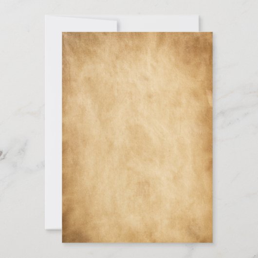 ゴシックヴィンテージスプキースカルハロウィーン招待 招待状 (裏面)