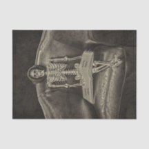 ゴシックヴィンテージセピアのテクスチャのスケルトン