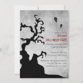 ゴシックヴィンテージハロウィン誕生日パーティー 招待状 (正面)