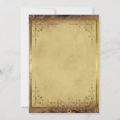 ゴシックヴィンテージハロウィーンの年間の衣装パーティー 招待状 (裏面)