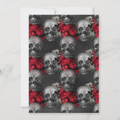 ゴシックヴィンテージハロウィーン誕生日パーティーの招待 招待状 (裏面)