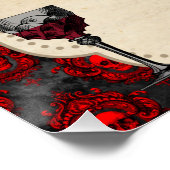 ゴシックヴィンテージハロウィーン誕生日パーティー ポスター (コーナー)