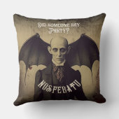 ゴシックヴィンテージビクトリアンドラキュラハロウィーン クッション (裏面)