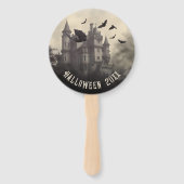 ゴシックヴィンテージビクトリアンドラキュラハロウィーン ハンドファン (裏面)