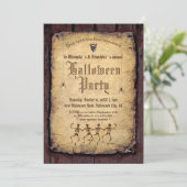 ゴシックヴィンテージビクトリアンハローウィンパーティ 招待状 (スタンド正面)