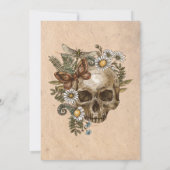 ゴシックヴィンテージフローラハローウィンパーティ招待状 招待状 (裏面)