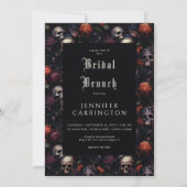 ゴシックヴィンテージフローラ&スカルブライダルブランチ 招待状 (正面)