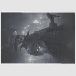 ゴシックヴィンテージブラックドレススケルトンデコパージュ 薄葉紙