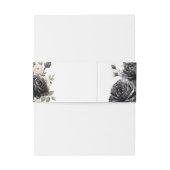 ゴシックヴィンテージブラックバラ招待状用帯 招待状ベリーバンド (裏面例)