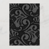 ゴシックヴィンテージブラック結婚のアドバイスカード アドバイスカード (裏面)