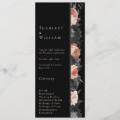 ゴシックヴィンテージブラック赤面シンプル結婚ズ プログラム (正面)