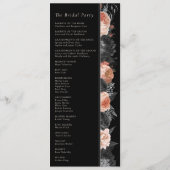 ゴシックヴィンテージブラック赤面シンプル結婚ズ プログラム (裏面)