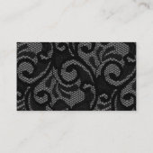 ゴシックヴィンテージブラック赤面結婚のQRコードRSVP エンクロージャーカード (裏面)