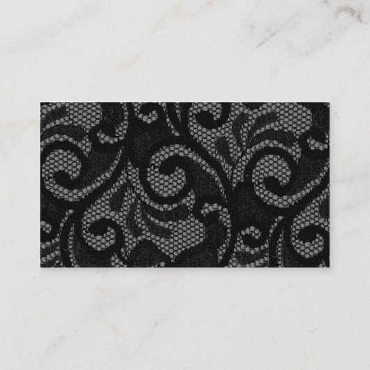 ゴシックヴィンテージブラック赤面結婚のQRコードRSVP エンクロージャーカード (裏面)