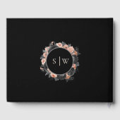 ゴシックヴィンテージブラック赤面結婚ズゲストブック ゲストブック (裏面)