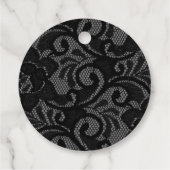 ゴシックヴィンテージブラック赤面結婚ズサンキュー フェイバータグ (裏面)