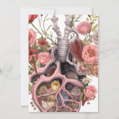 ゴシックヴィンテージボホ解剖学的ハート結婚ズ 招待状 (裏面)