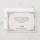 ゴシックヴィンテージマゼンタレースバラサンキューカード サンキューカード (裏面)