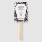 ゴシックヴィンテージ棺ハロウエディングプログラムハンド ハンドファン (裏面)