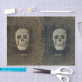 ゴシックヴィンテージ白黒テクスチャスカルタロット 薄葉紙 (クラフト)