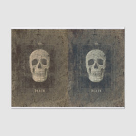 ゴシックヴィンテージ白黒テクスチャスカルタロット 薄葉紙