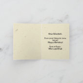 ゴシックヴィンテージ高巫女タロット写真誕生日 カード (内部)