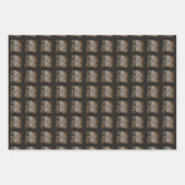 ゴシックヴィンテージR.I.P.ヘッドストーンと紅葉 ラッピングペーパーシート (正面3)