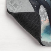 ゴシックヴォーググランジ |ティール(緑がかった色)スプラッシュスティレット高ヒール マウスパッド (コーナー)