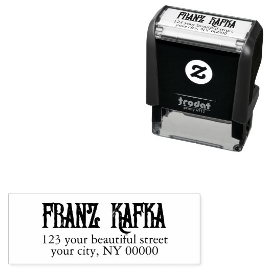 ゴシックールクカフェスクタイポグラフィ差出人住所 セルフインキングスタンプ (インサイチュ)