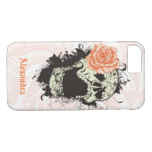 ゴシックールクスカル及びオレンジバラ Case-Mate iPhoneケース (裏面(横))