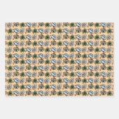 ゴシックールク結婚タイル模様 ラッピングペーパーシート (正面2)