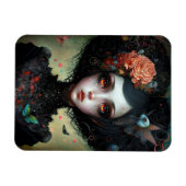 ゴシック不気味かわいい女の子ゴシック マグネット (横)