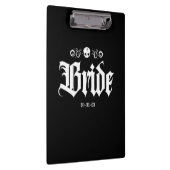 ゴシック不気味ウィッチハロウィーンブライド クリップボード (右)