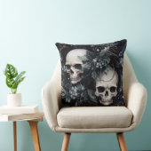 ゴシック不気味スカル クッション (椅子)