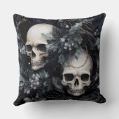 ゴシック不気味スカル クッション (裏面)
