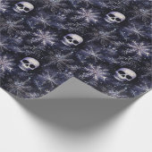 ゴシック不気味スカル ラッピングペーパー (角)