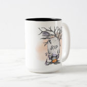 ゴシック不気味ハロウィーン ツートーンマグカップ (正面右)