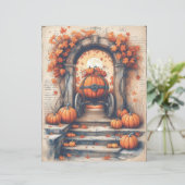 ゴシック不気味ヴィンテージハロウィーンスクラップブック紙 (スタンド正面)