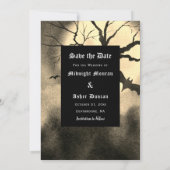 ゴシック不気味写真の日付の保存 セーブザデート (裏面)