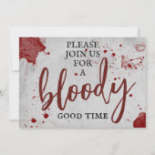 ゴシック不気味骨格ハローウィンパーティ 招待状 (裏面)