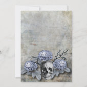 ゴシック不気味骨格ハローウィンパーティ 招待状 (裏面)