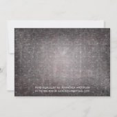 ゴシック中世の甘い16誕生日パーティーへの招待 招待状 (裏面)